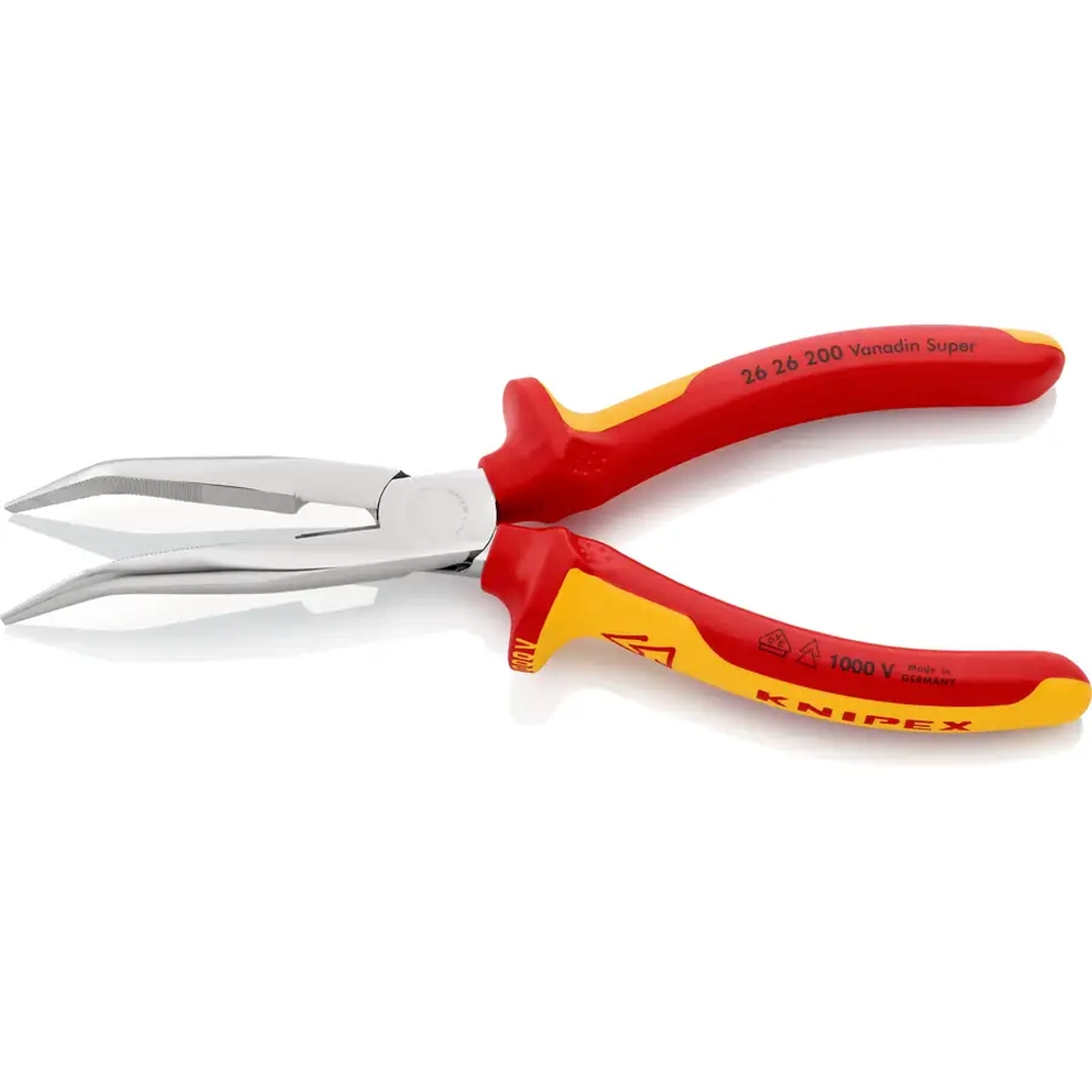 Длинногубцы хромированные 200 мм Knipex 26 26 200 SB