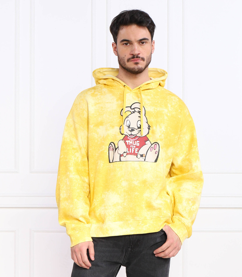 Худи guess x brandalised leon washed bunny GUESS - желтый(M3RQ60 KBCE0)