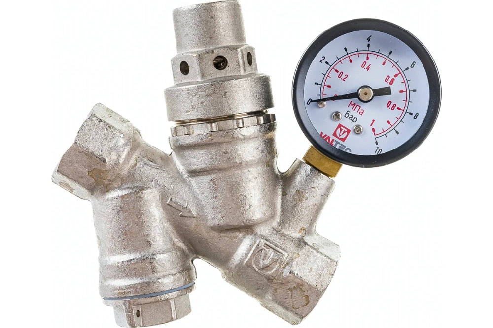 Редуктор давления с фильтром и манометром (2-5 бар; 1/2") Valtec VT.082.N.04