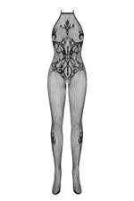 Ажурный сетчатый кэтсьюит с интимным доступом (Размер: XL-XXL) (Цвет: черный)