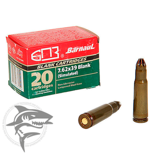 Свето-звуковые патроны 7.62х39 (20шт) (Барнаул) Barnaul