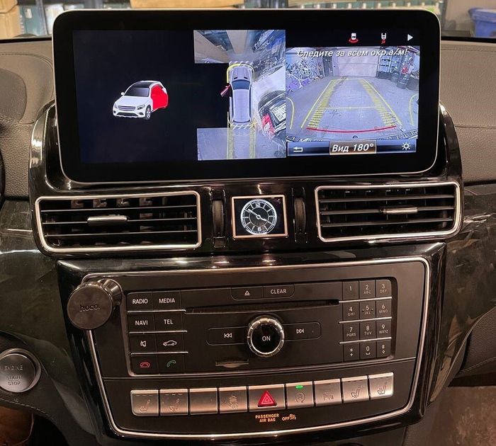 Магнитола для Mercedes-Benz GLE 2015-2019 W166 - Parafar PF7129A138/128GLE монитор 12.3" на Android 13, Быстрая, CarPlay, 4G SIM-слот