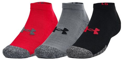 Теннисные носки Under Armour HeatGear Locut 3P - red/pitch gray