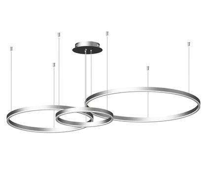 Подвес Kink Light Тор серебро d80+60+40 08223,16P(4000K)