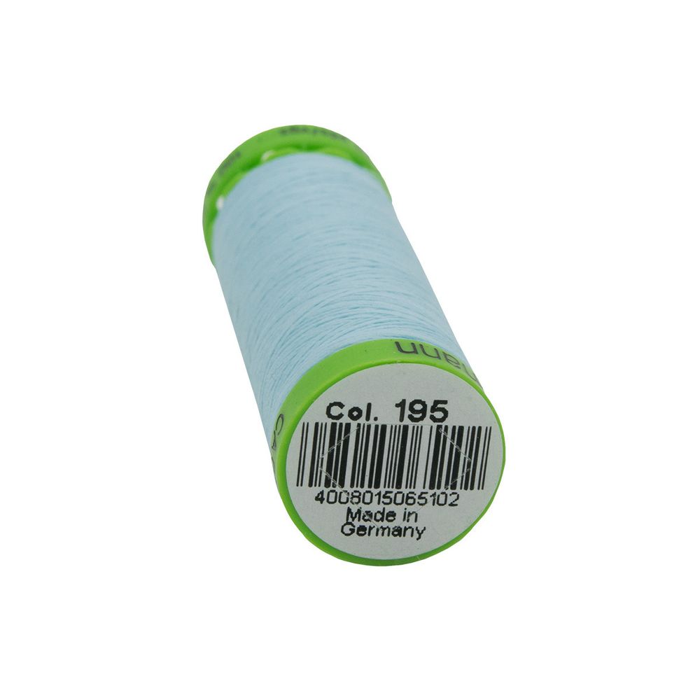Нитки для тонких тканей Gutermann Extra Fine 150 (200 метров), 5 кат. | 195 голубой лед