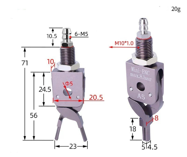 Mini-enc-a5 inner support fixture