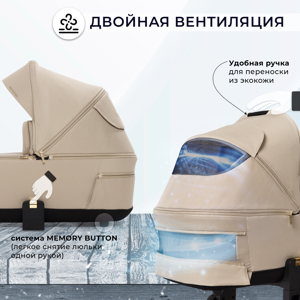 Коляска 2в1 Sweet Baby Stella Plus Neo Beige