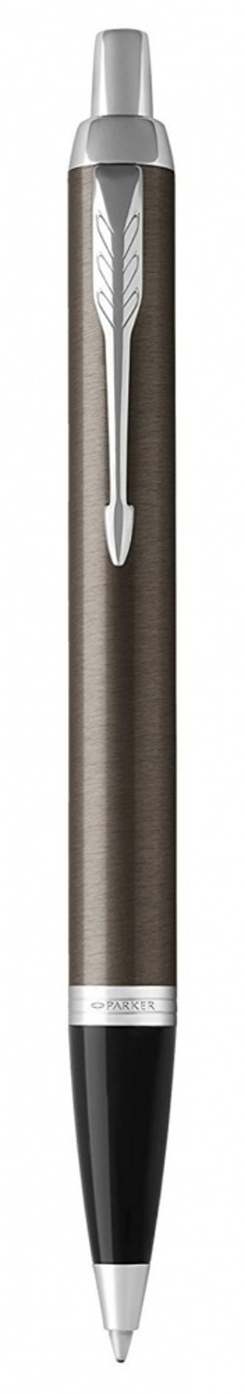 Подарочный набор: Шариковая ручка Parker IM Metal Core Dark Espresso CT и Ежедневник недатированный А5 коричневый