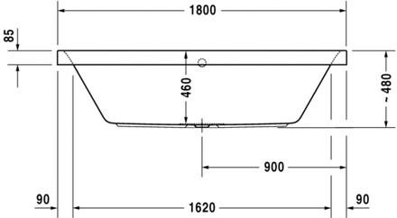 Ванна встраиваемая Duravit Happy D2 180x80 700320 00 0 00 0000
