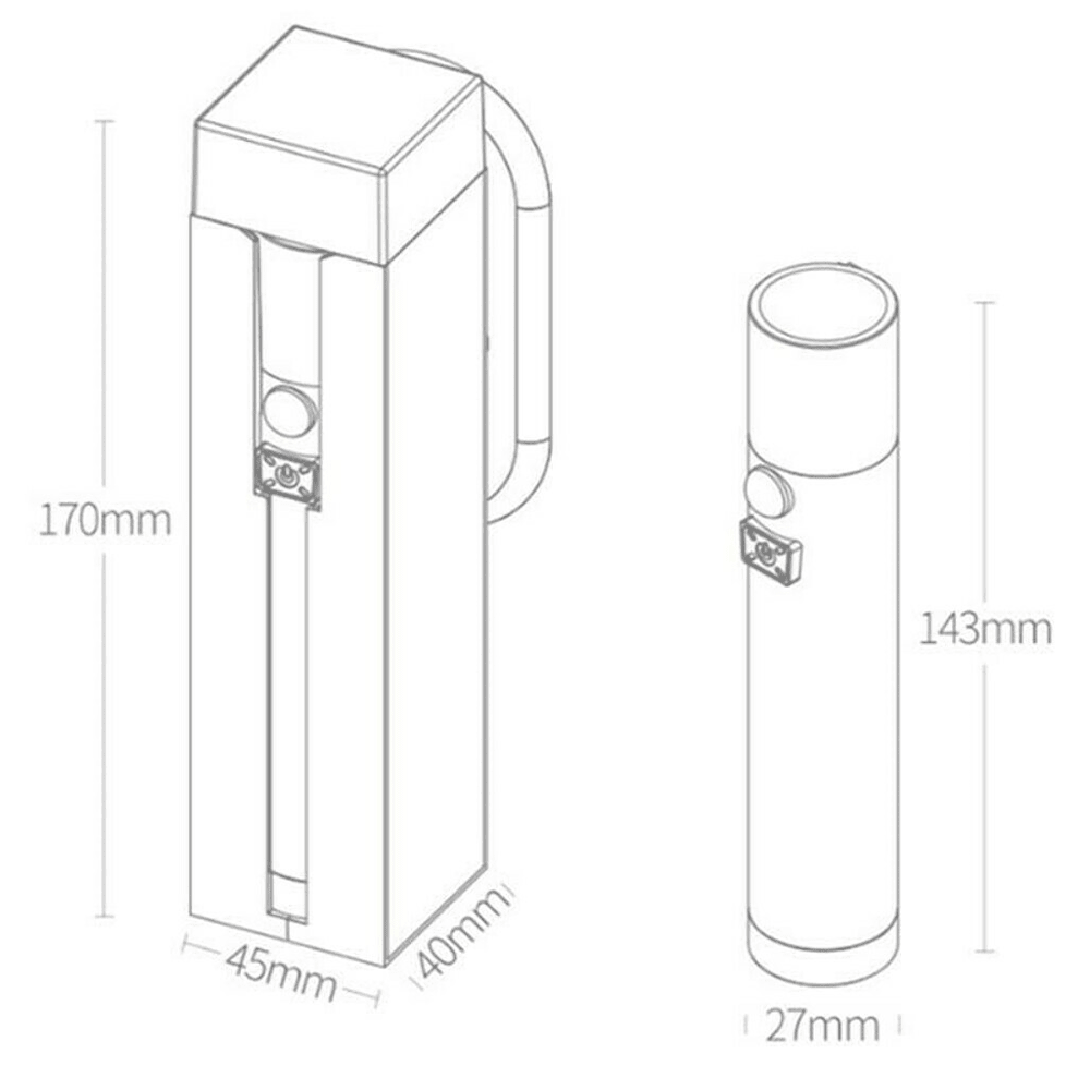 Фонарь Nextool (Xiaomi) Multi Functional Induction, 500лм, аккумулятор, светодиодный, белый (NE0137)