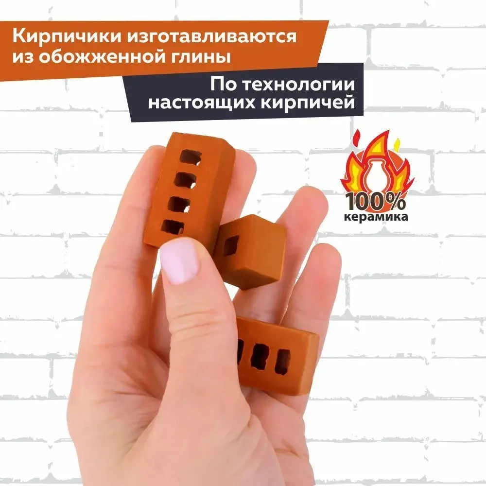 Конструктор из настоящих кирпичиков "Усадьба"