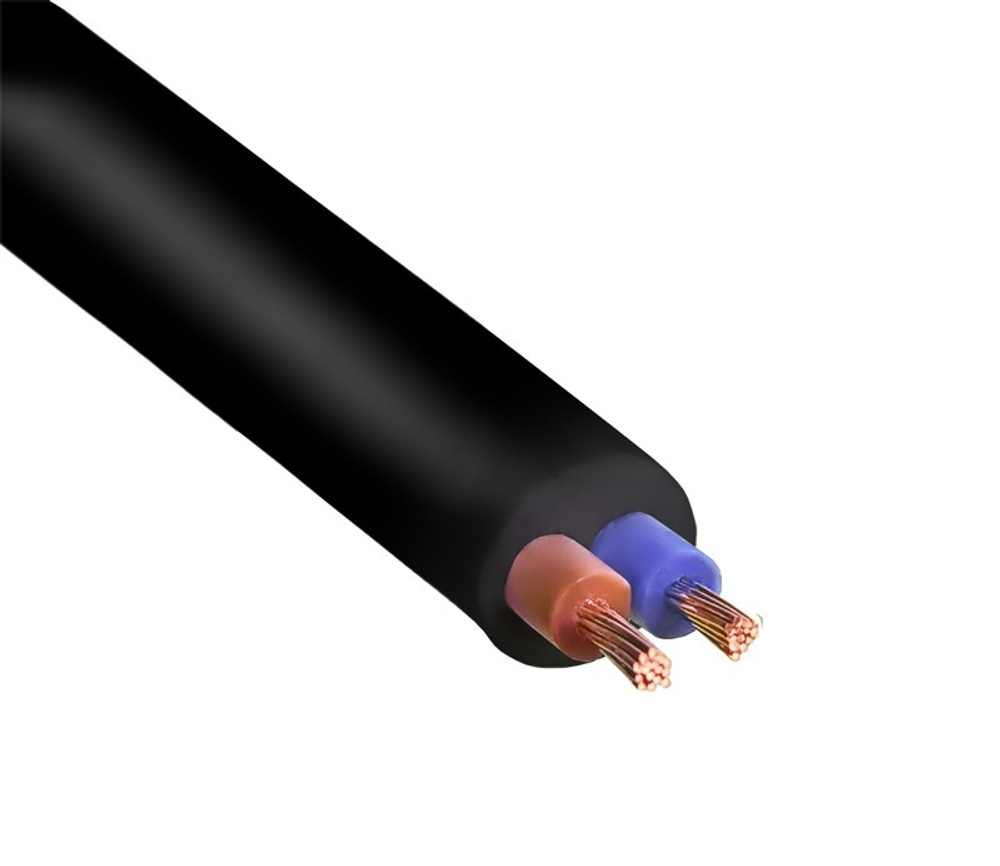 Провод ПВС 2х1 ГОСТ  (100м), черный TDM  SQ0118-0292