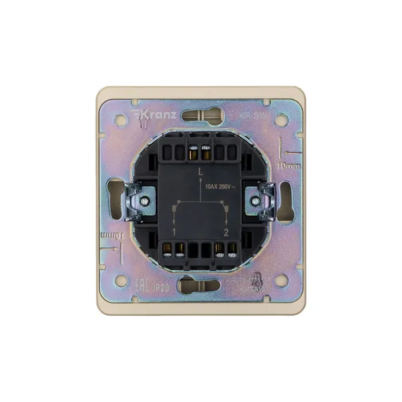 Выключатель для жалюзи KRANZ Miele Round Шелк KR-78-0711-7