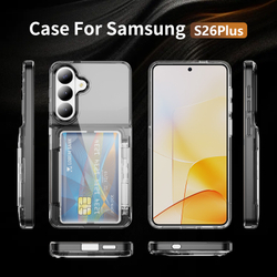Прозрачный чехол Lumen Case с подставкой 2‑в‑1 и отделением для карт: Samsung Galaxy S26+