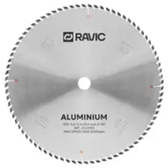 Диск пильный TCT по алюминию и цветным металлам Ravic, 230х25,4 мм, Z=60, арт. 212.0230