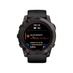 Умные часы Garmin Fenix 7X, 51mm, Solar Slate Gray with Silicone Black Band (010-02541-01)