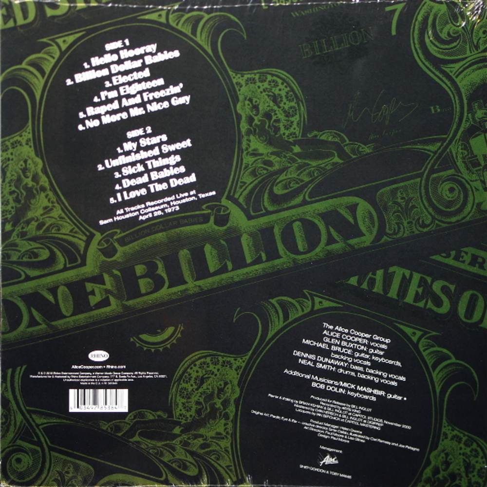 Alice Cooper / Billion Dollar Babies (Live)(Limited Edition)(LP+7" Vinyl Single)
