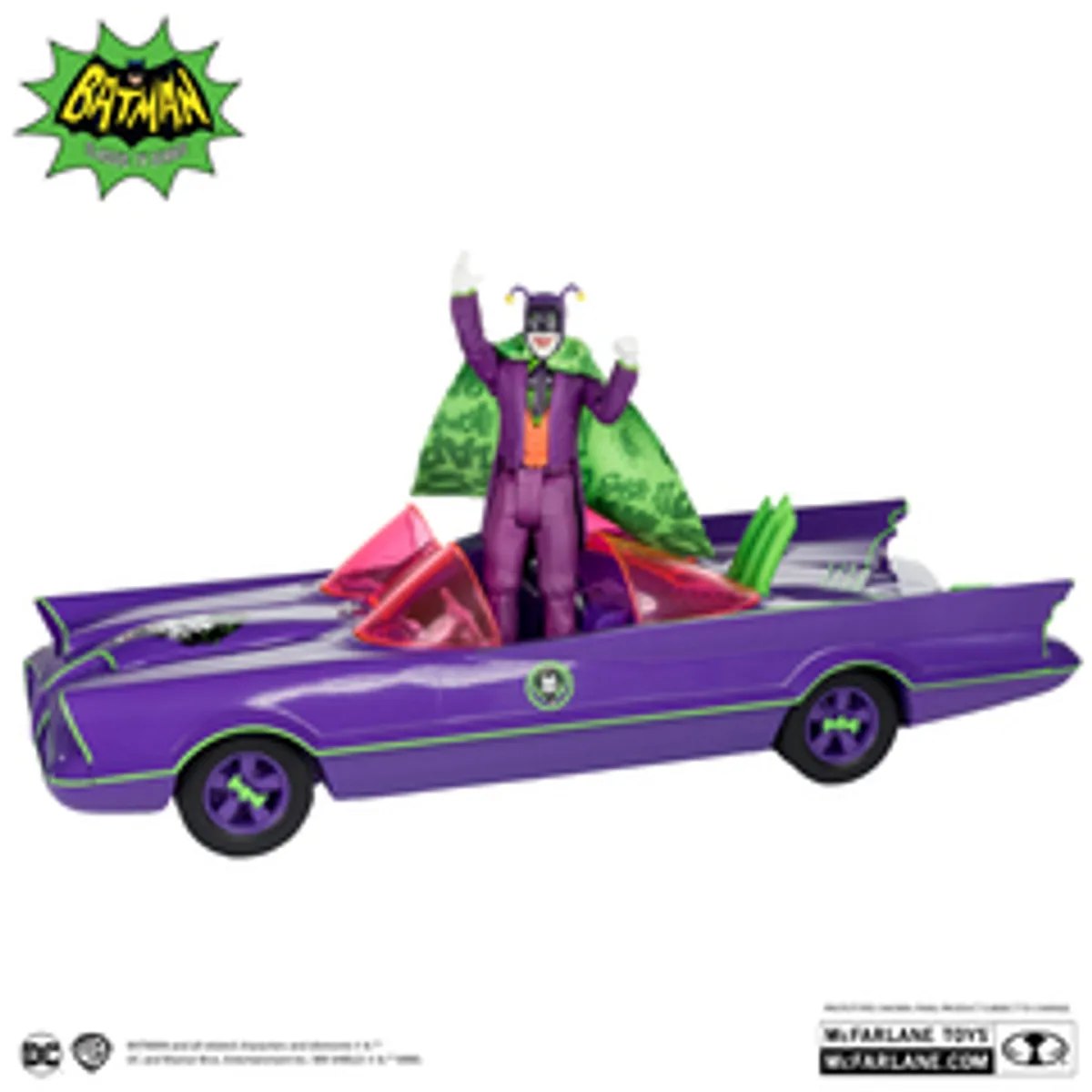 Фигурка McFarlane Toys DC Classic TV: Batmobile & The Joker