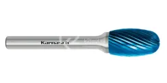 Борфреза твердосплавная Karnasch форма E, 3х6х3х38 мм, насечка HP-2, покрытие Blue-Tec, арт. 11.5040-010