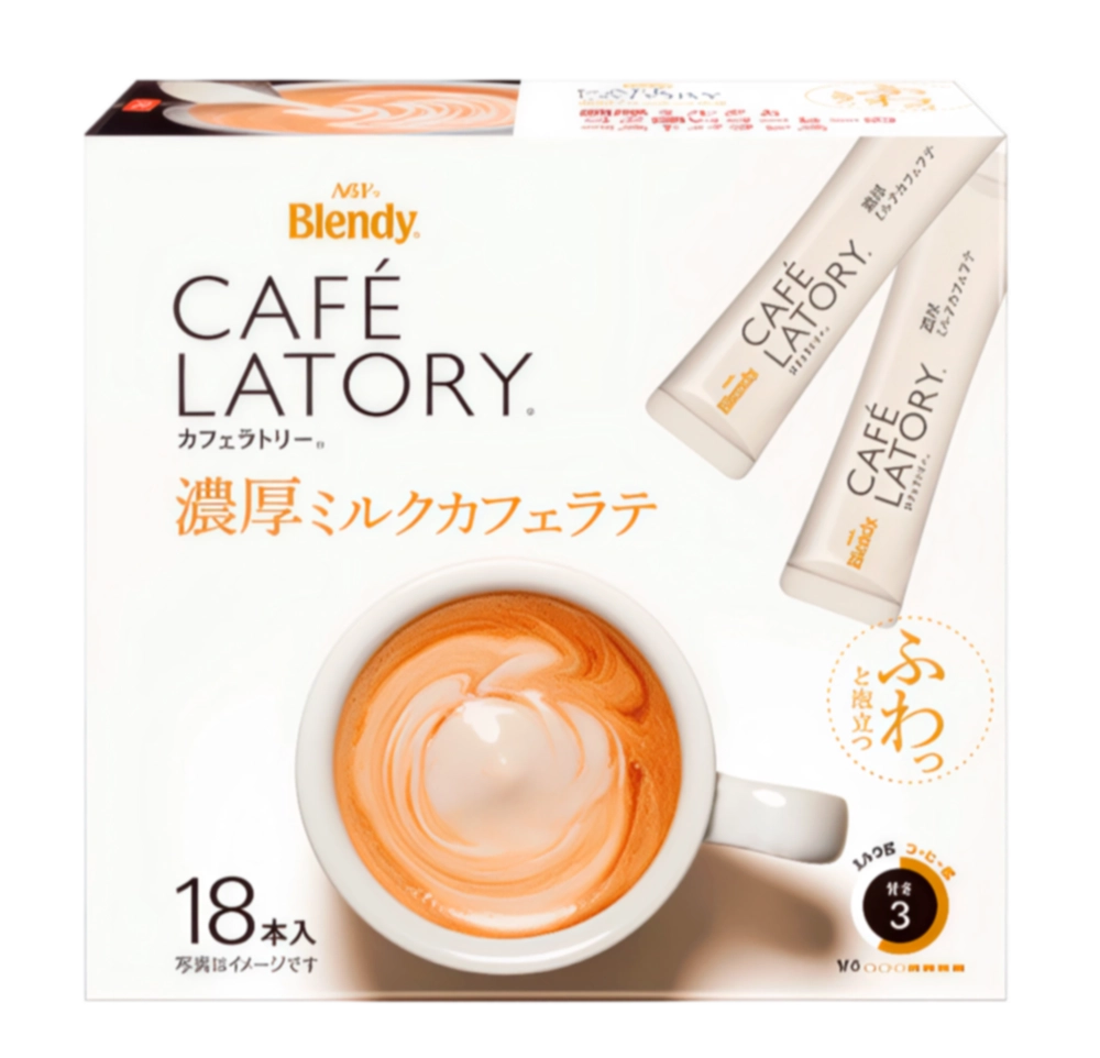 Кофе растворимый латте 3 в 1 Cafe Latory Blendy AGF