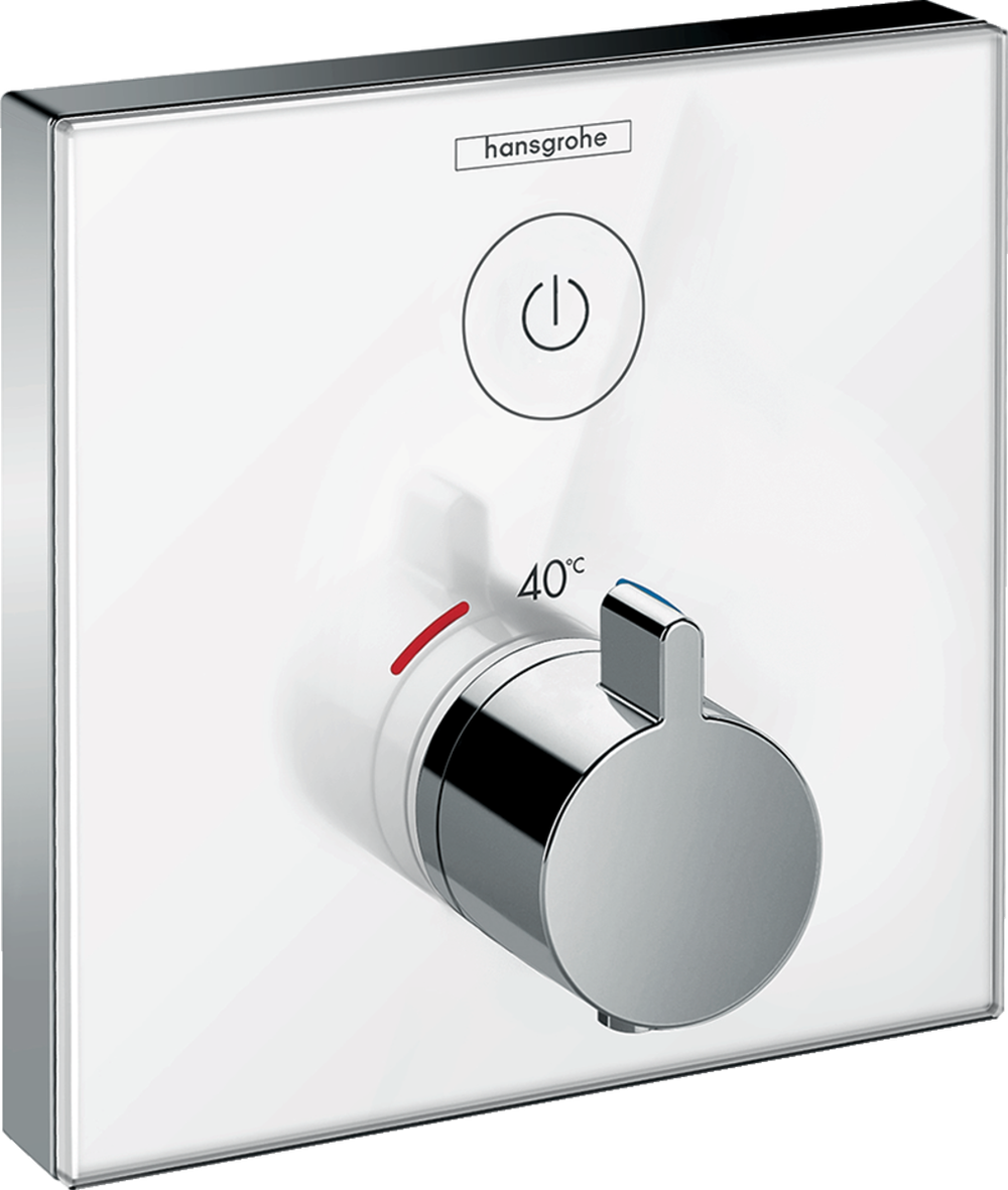 Термостат ShowerSelect Glass 15737400 для одного потребителя, стеклянный, СМ