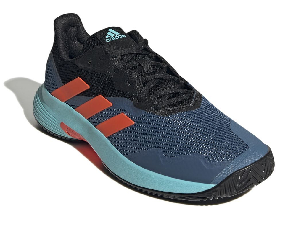 Мужские кроссовки теннисные Adidas CourtJam Control M - black/pulse aqua/altered blue