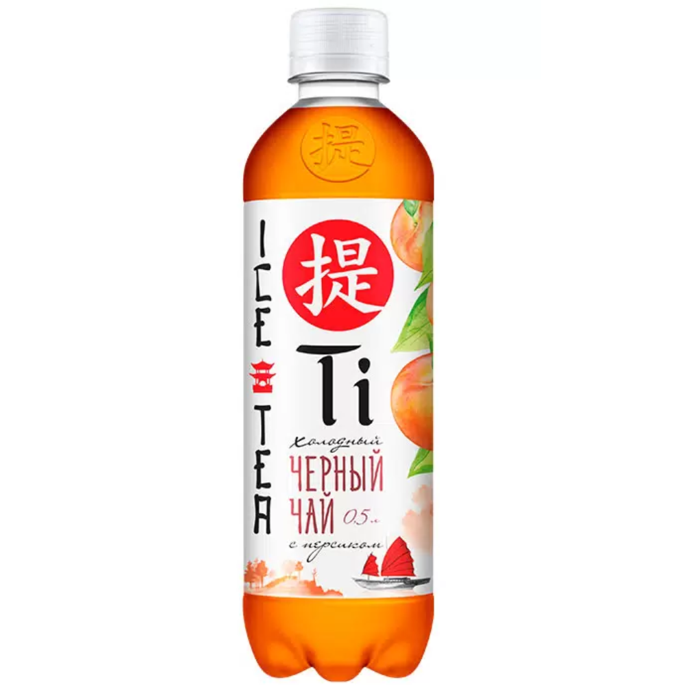 Холодный черный чай Tm Mix Tea персик 0.45 л ж\б