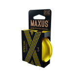 Презервативы с точками и рёбрами в железном кейсе MAXUS Special - 3 шт