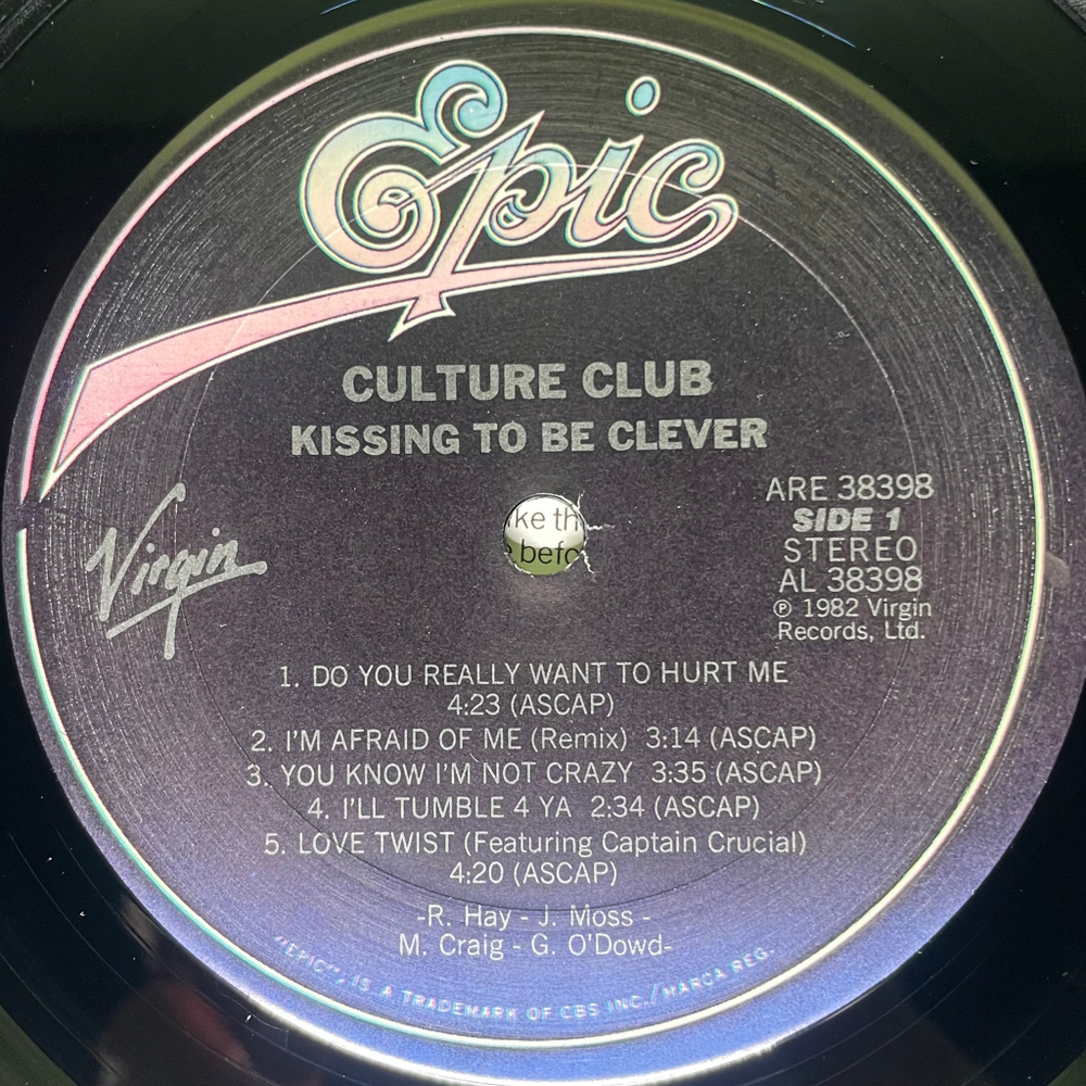 Culture Club ‎– Kissing To Be Clever (США 1983г.)