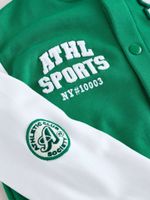 Бомбер для мальчика Next AV0-041, Зеленый, Белый