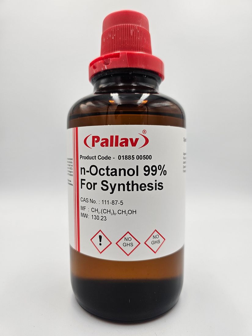 Октиловый спирт n-Octanol 99% для синтеза - Pallav - CAS: 111-87-5 - 500мл