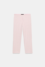 БРЮКИ КАПРИ В КЛЕТКУ ВИШИ — ZARA