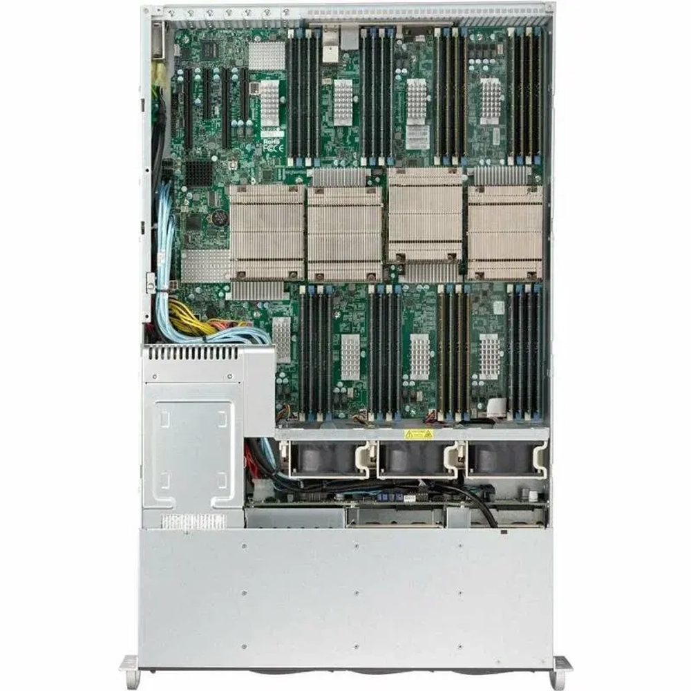 Серверная платформа Supermicro SYS-8028B-C0R4FT 2U 4xLGA2011 (E5-46xx) C602J, 32xDDR4,6x3.5"" HDD, 8xSAS,2x10GbE 2x1400W