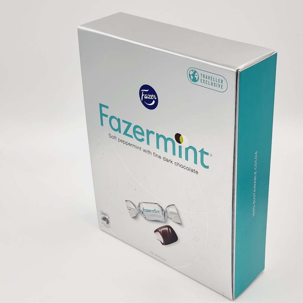 Конфеты Karl Fazer Fazermint темный шоколад с мятой 300 г (Из Финляндии)