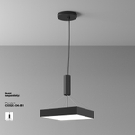Потолочный светодиодный светильник Maytoni Zon C032CL-45W4K-SQ-B