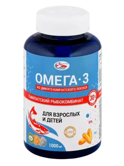 Омега 3 1000мг БАД из дикого камчатского лосося 320 капсул