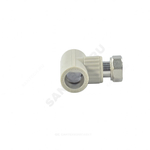 Тройник PP-R комбинированный серый Дн 25х1" с накидной гайкой VALFEX 10140125Г