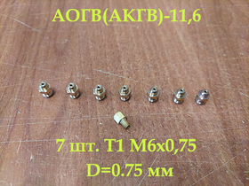 Комплект жиклеров под сжиженный газ АОГВ(АКГВ)-11.6 Жуковский МЗ
