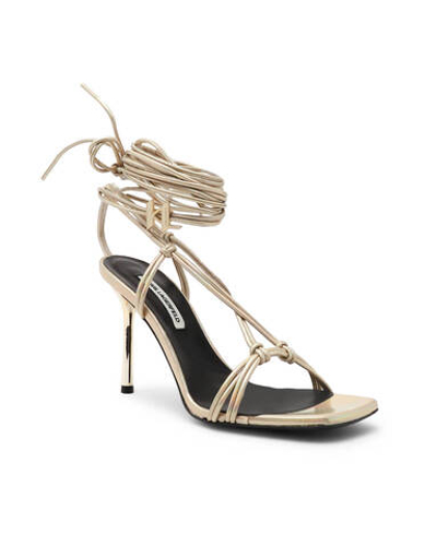 кожаный босоножки на шпильках gala shimmer longlace Karl Lagerfeld - золотой(KL30904)