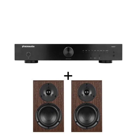 Phaze Audio Volt Black + Phaze Audio Tilia 2 Dark Oak