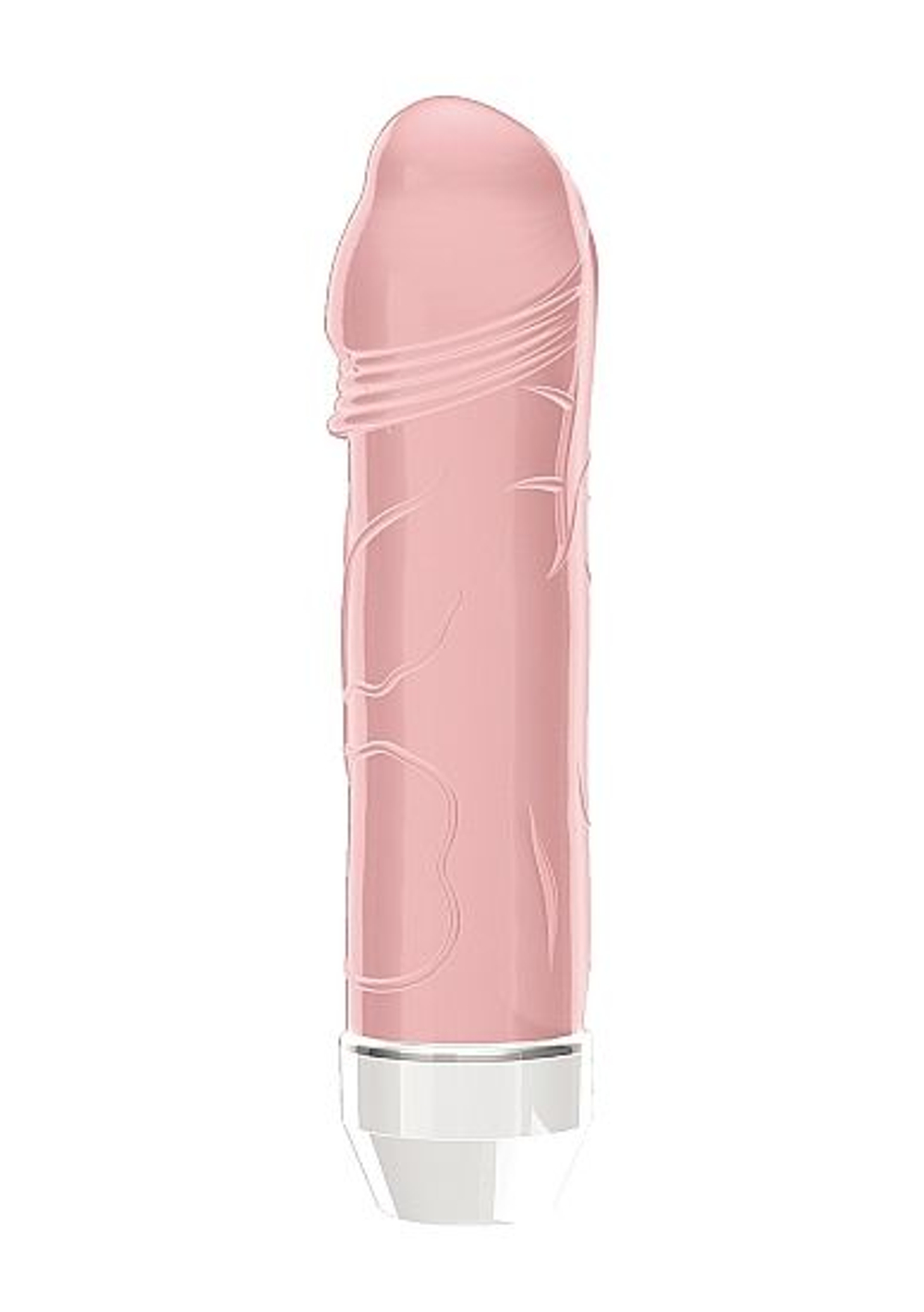 Розовый фаллический вибратор Lisa - 14,7 см. (Цвет: розовый)