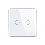 Сенсорный выключатель Zigbee 2CH беспроводной SS2 (на аккумуляторах, белый), фото 2