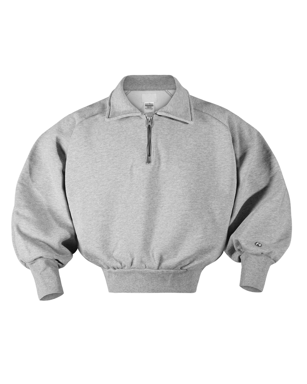 CUFF vintage half zip grey