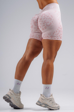 Шорты Push-Up Compression Leopard Shorts PRIMAL 856 Розовые