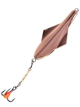 Блесна вертикальная зимняя Lucky John GLIDER с цепочкой и тройником 10.0г GC блистер