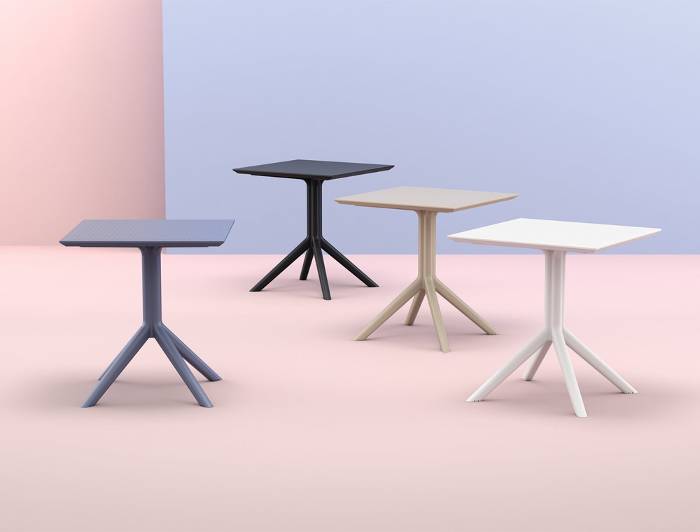Стол пластиковый Siesta Contract Sky Table 70, черный