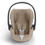 Коляска 3 в 1 Cybex Priam IV Chrome Brown complete и автокресло Cloud T i-Size Cozy Beige Plus Leaf Green