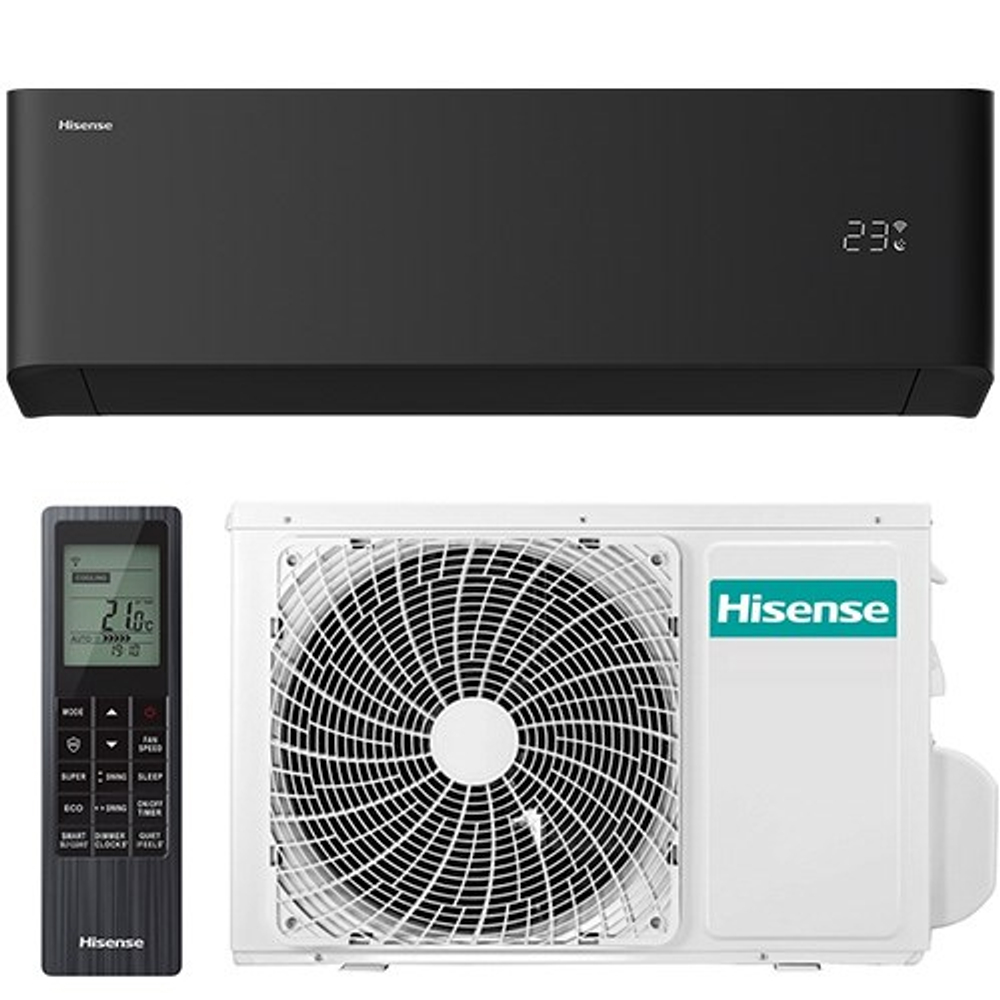 Сплит-система инверторного типа Hisense VIBE PRO AS-10UW4RLCHB00(B), черный