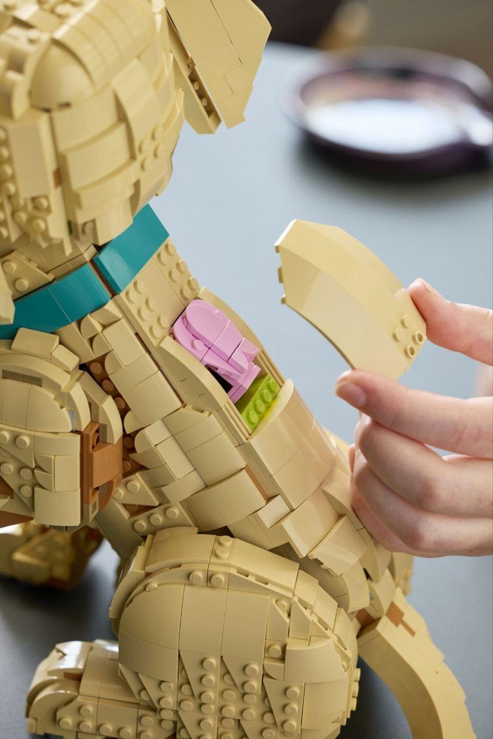 Конструктор Лего айконс Щенок золотистого ретривера 11384 | LEGO Icons Golden Retriever Puppy 2102 детали 18+