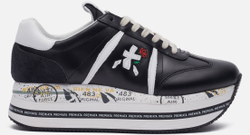 Premiata Beth 5351 кожаные черные с белым